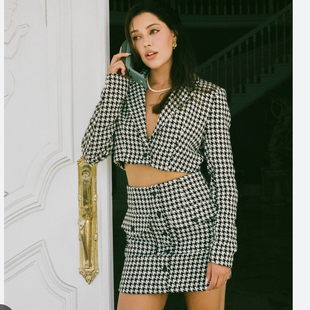 WAYF Jourdan Sloane matching set: jacket/mini skirt